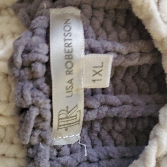 HP💕💕Lisa Robertson chunky knitted sweater size 1x - Picture 11 of 13